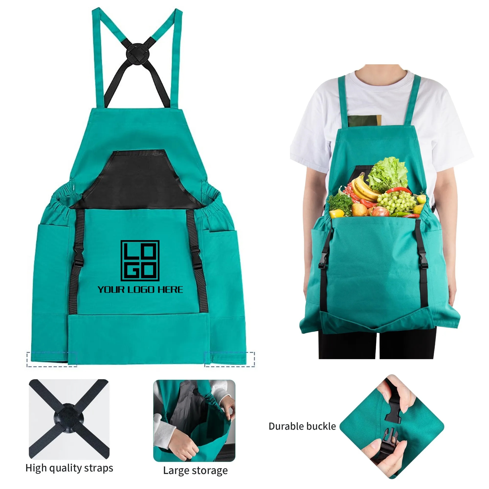 Gardening Apron with Pockets 2