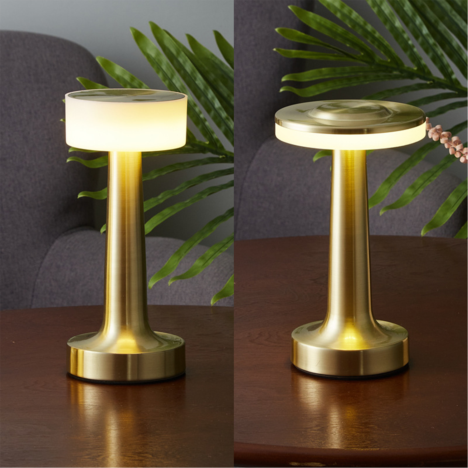 Metal Table Lamp Eye-Caring Rechargeable 5