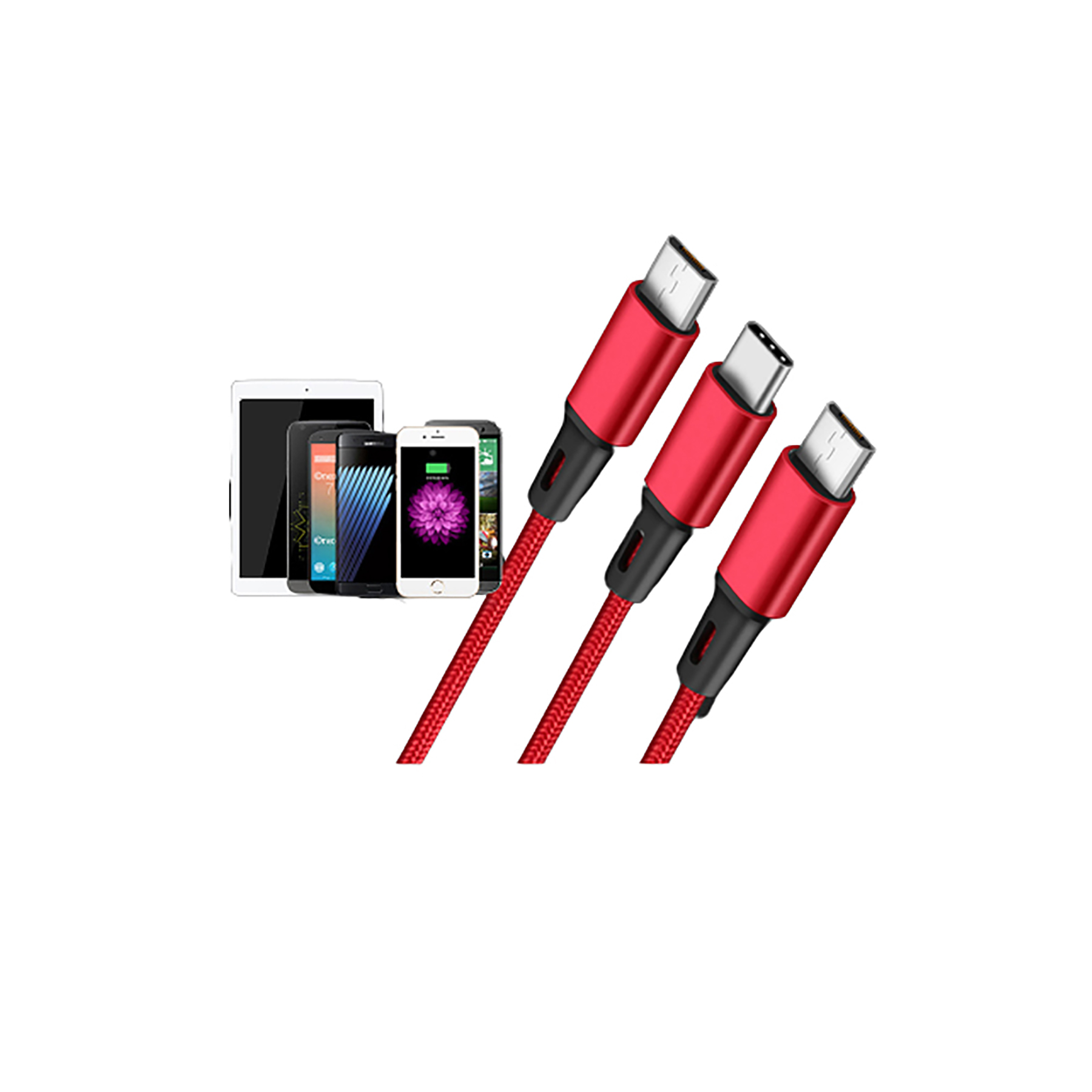 2A 3-in-1 Multi-Device Charging Cable 7