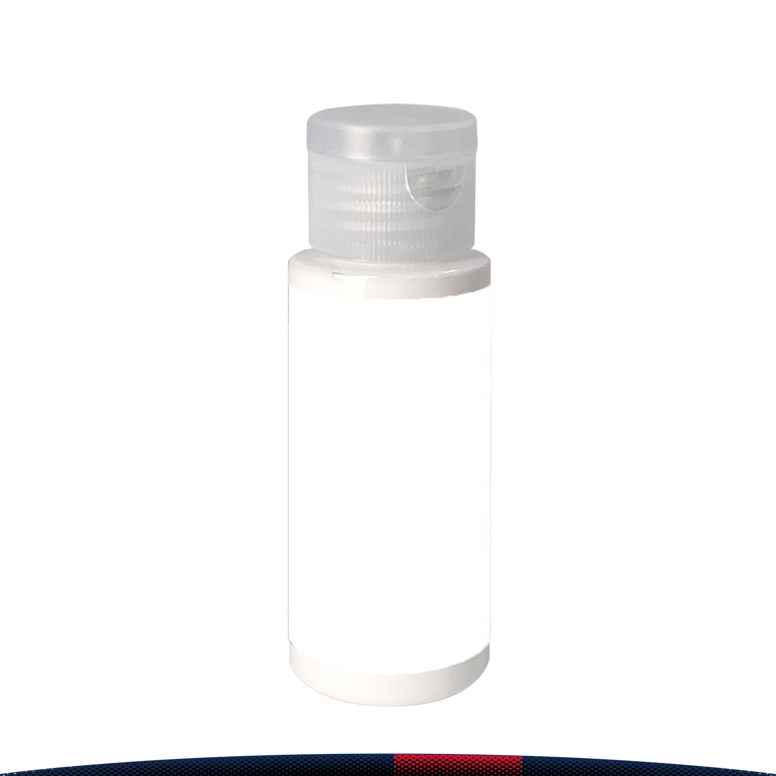 2 oz. Brage Clear Cylinder Bottle Flip Top SPF 30 Sunscreen 1