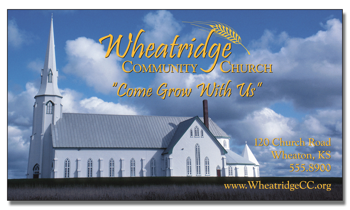 Religious Business Card Magnet - 3.5x2 (Square Corners) - 25 mil. 2