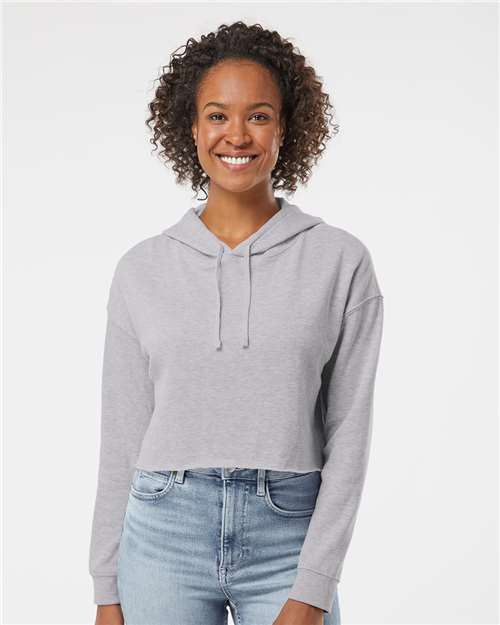 Women's Lightweight Crop Hooded Sweatshirt - AFX64CRP 61