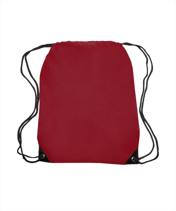 Union Printed - Black Trim Drawstring Bags 15