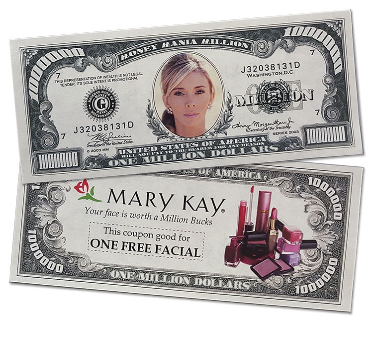 Full Color Custom Million Dollar Bill - with Four Color Process 1