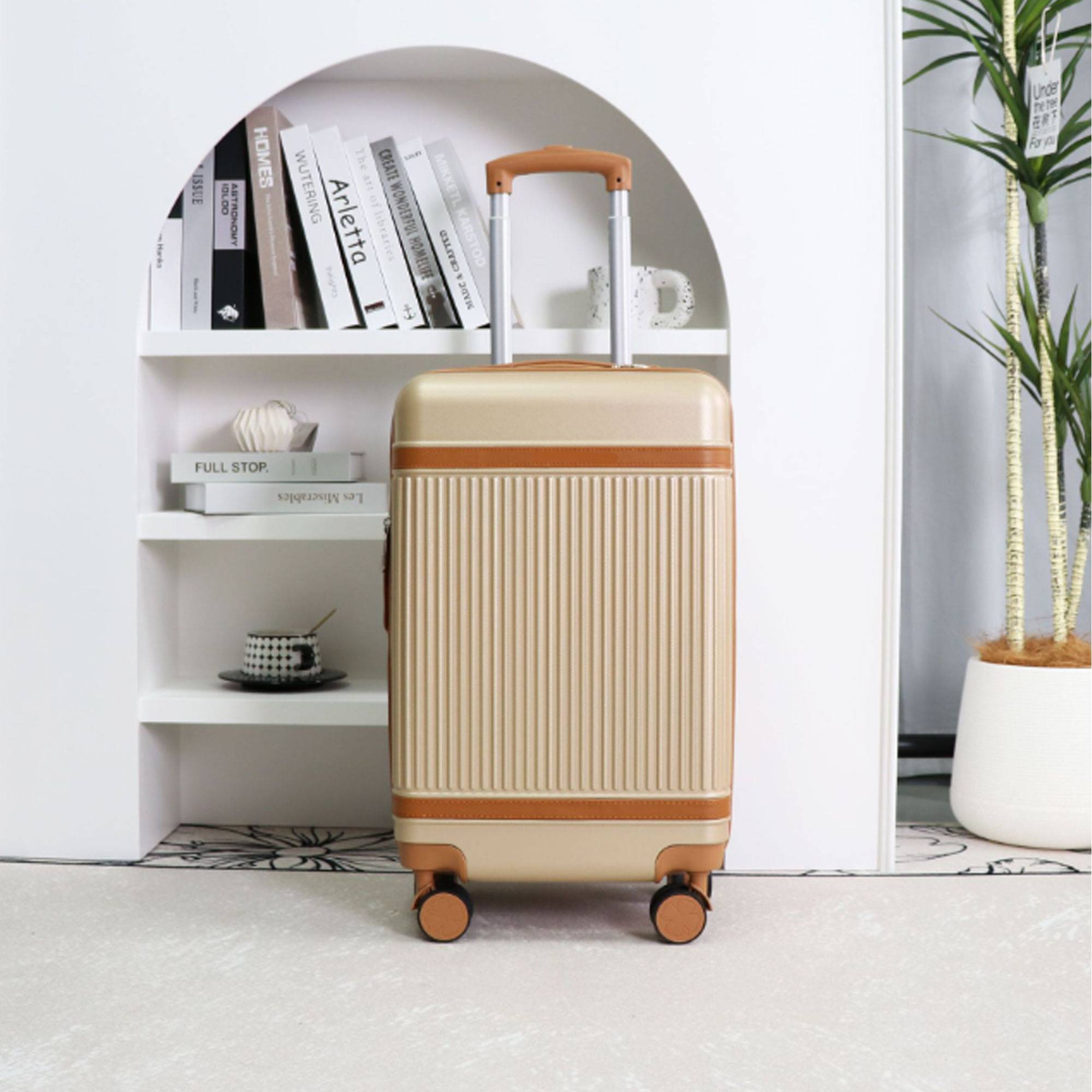 Stylish Lightweight PP Travel Luggage w/ Silent Wheels 5
