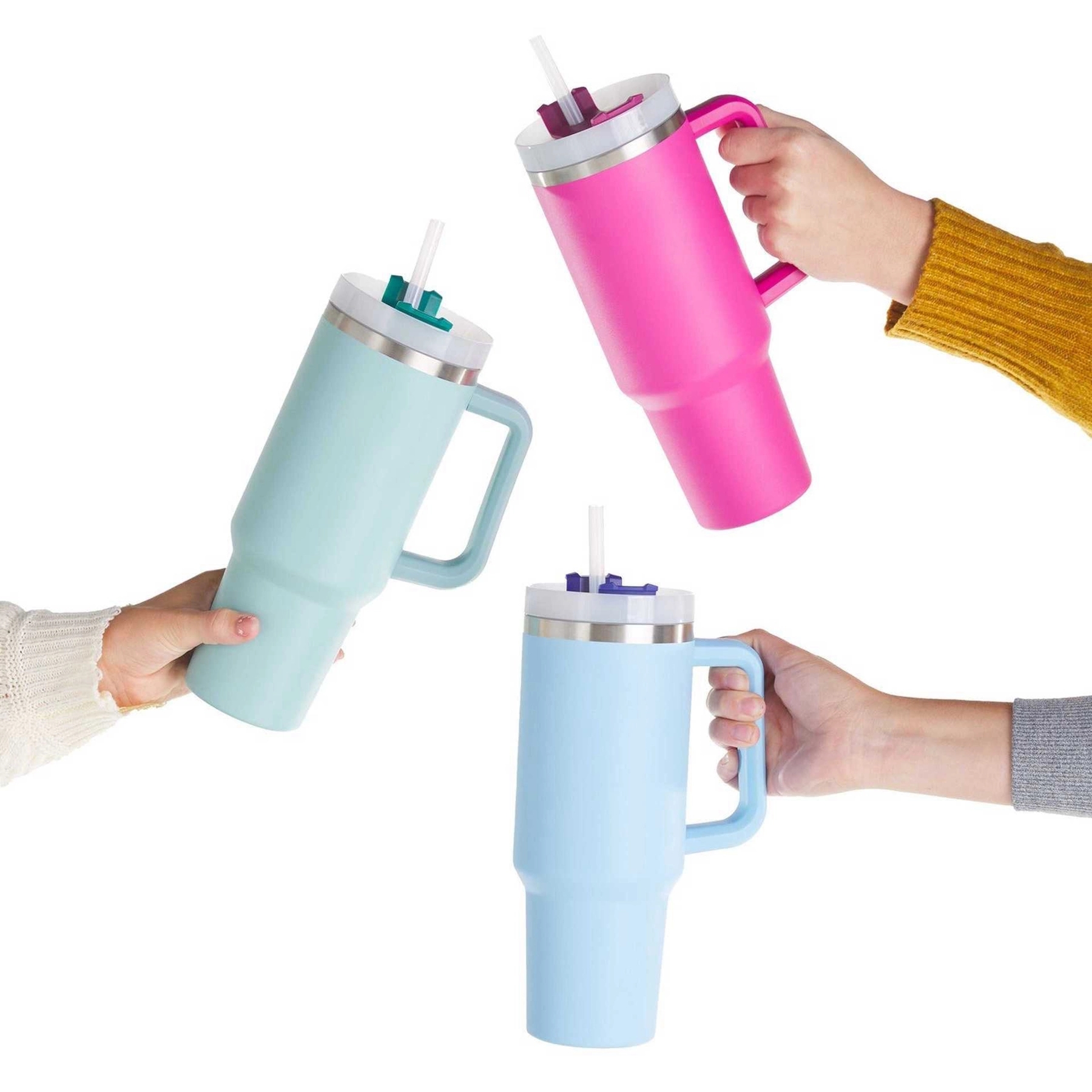 40 Oz. Vacuum Tumbler with Handle & Straw 15