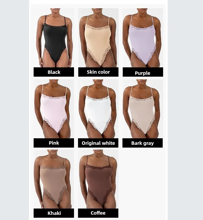 Sexy Black Lace Bodysuit for Women Date Night Party Outfit 2
