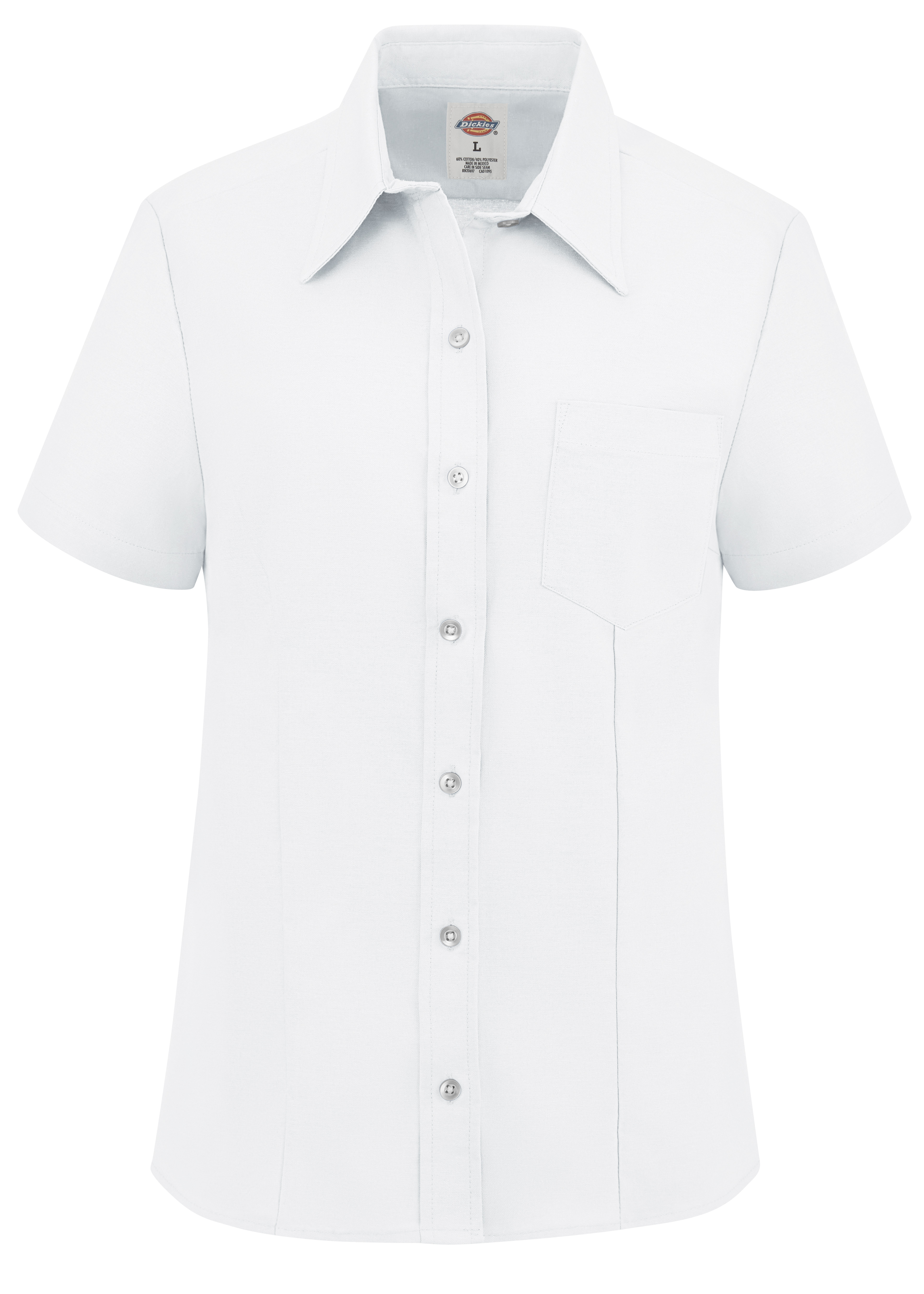 Dickies® Women's Short-Sleeve Stretch Oxford Shirt 7