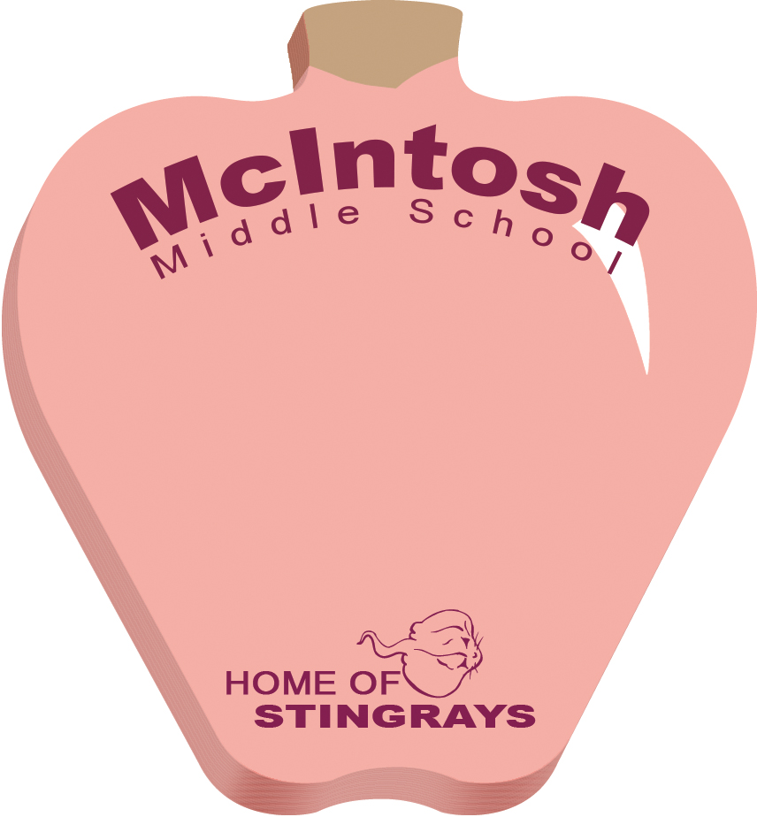 Souvenir® Sticky Note™ 3" x 3" Die Cut Pad, 25 sheet 35