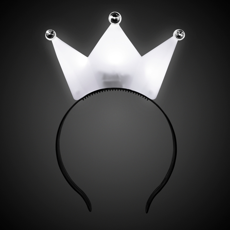 White LED Crown Headband 2