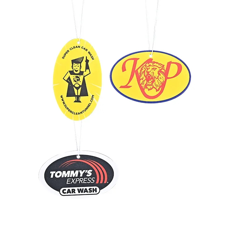 Oval Shape Paper Air Freshener 3