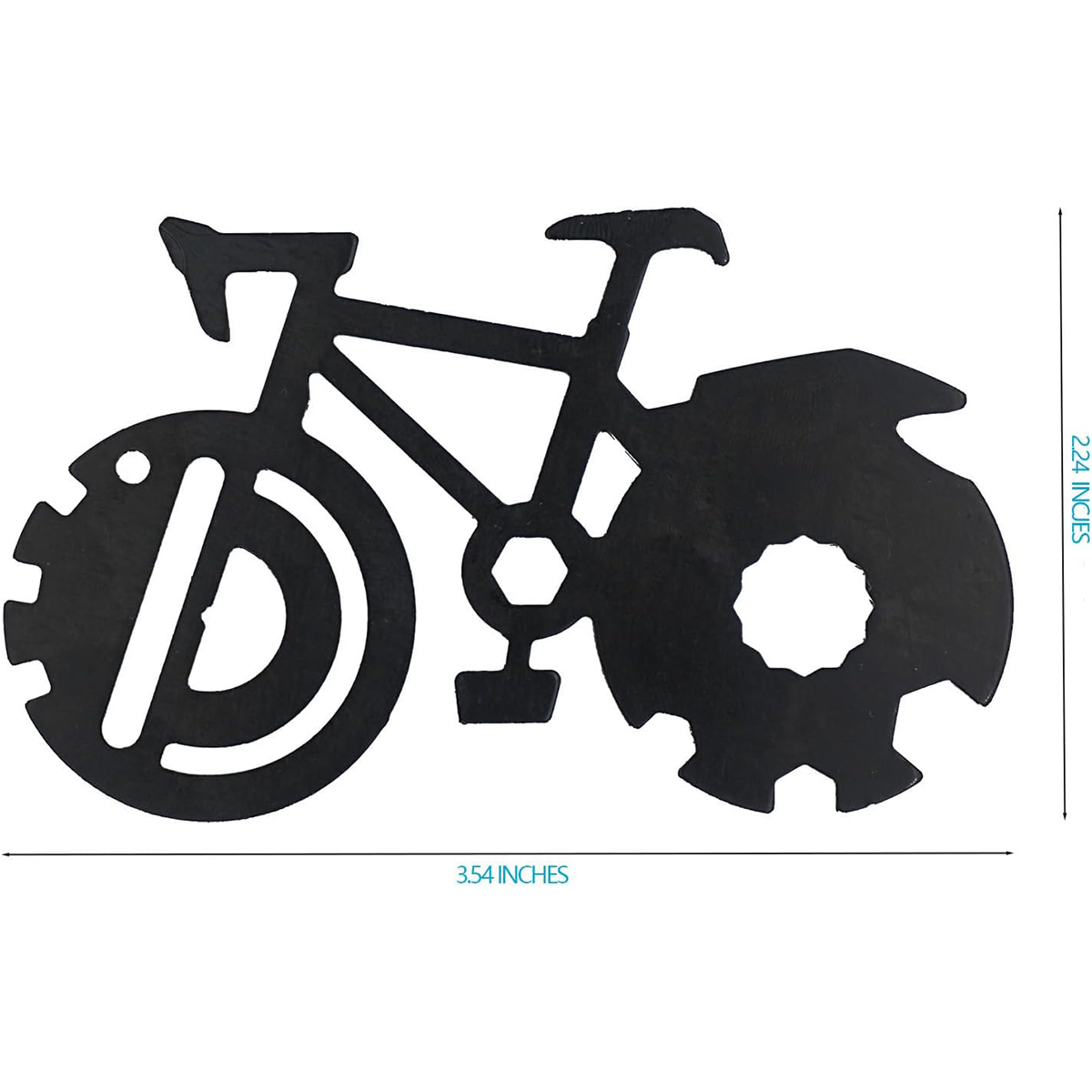 GearCard 20-in-1 Bike-Shaped Multi-Tool Card 11
