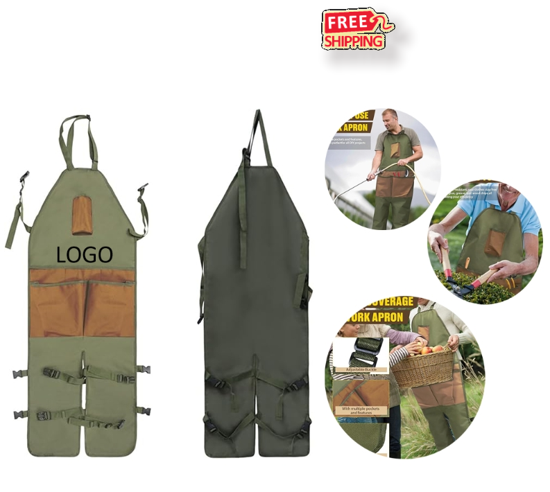 Waterproof Oxford Gardening Apron with Pockets 2