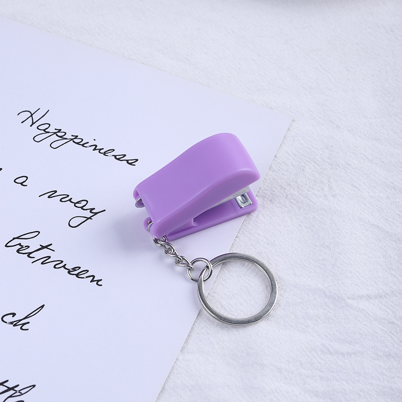 Portable Paper Binding Binder Mini Stapler w/Keychain 9