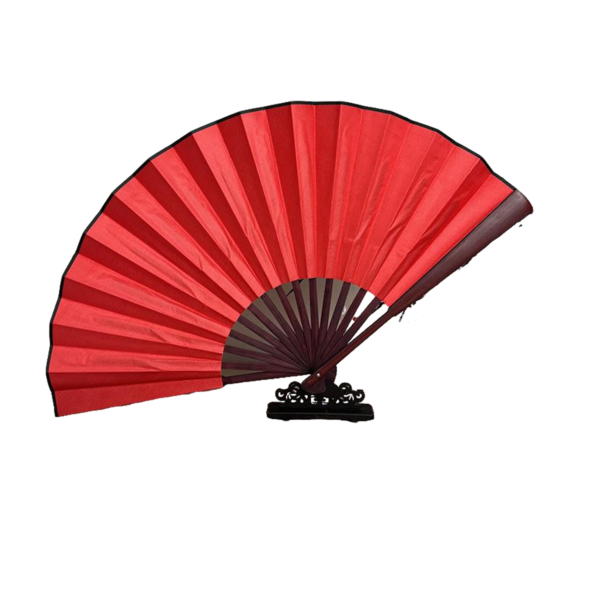 Bamboo Cloth Folding Hand Fan 23" Width Two Side Print 8