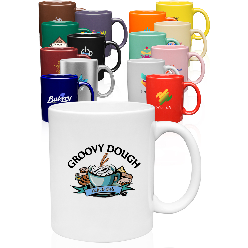 11 oz. Traditional Ceramic Mug - Colors 11