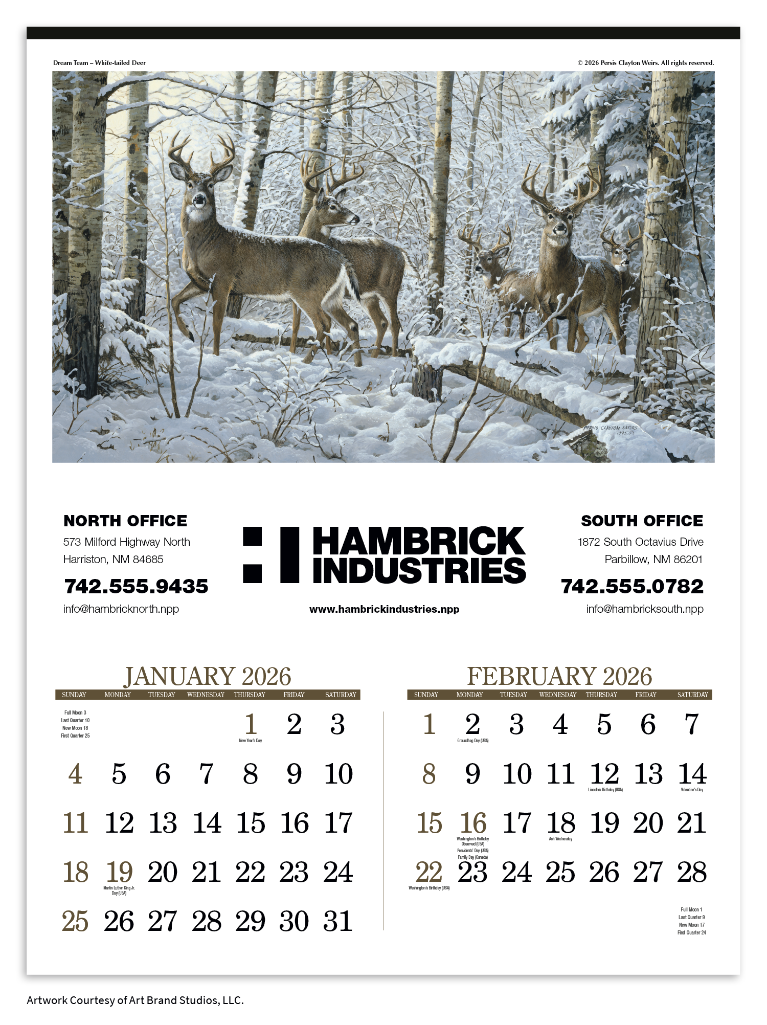 Triumph® Calendars Wildlife Art Calendar 23