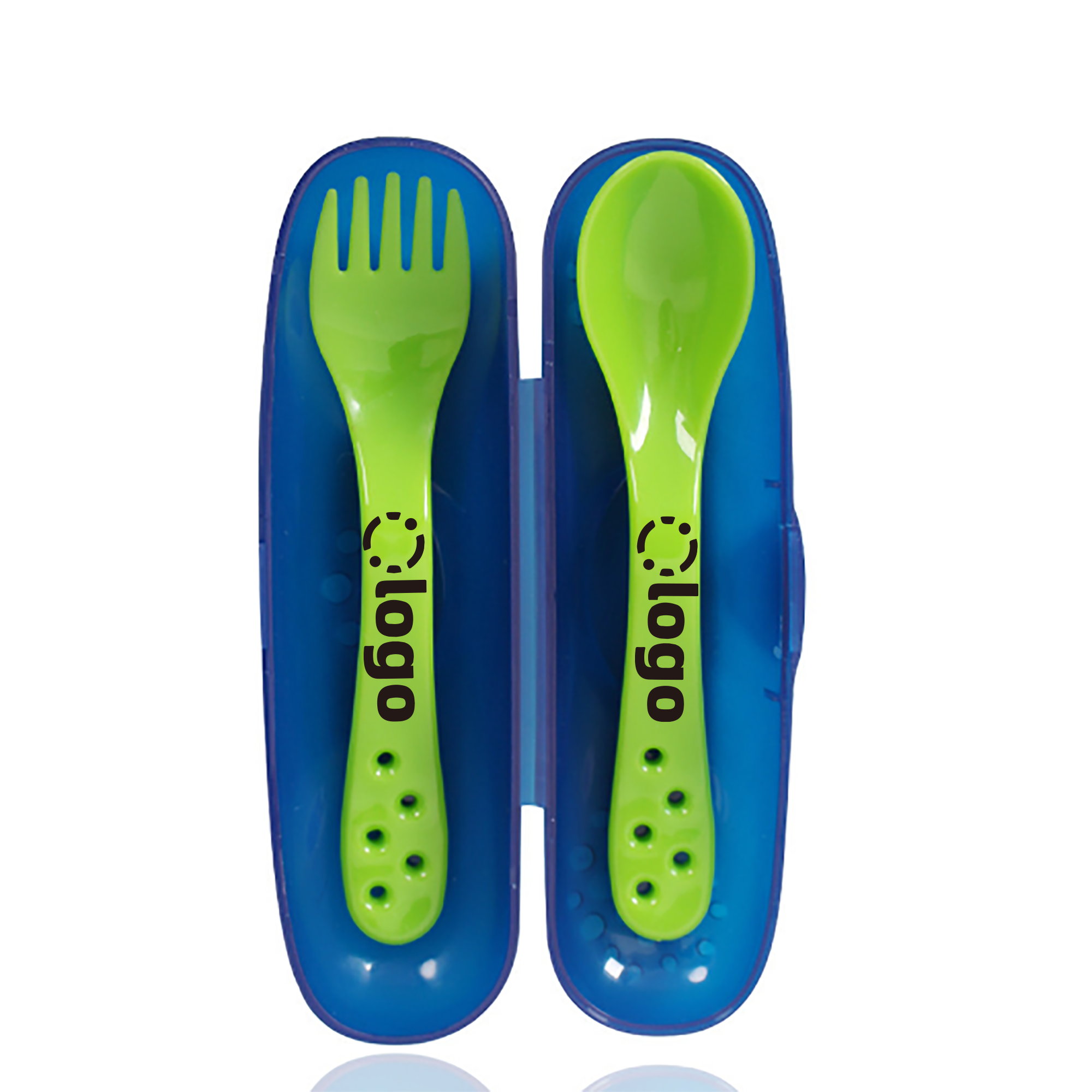 Baby Training Cutlery Plastic Fork Rice Spoon