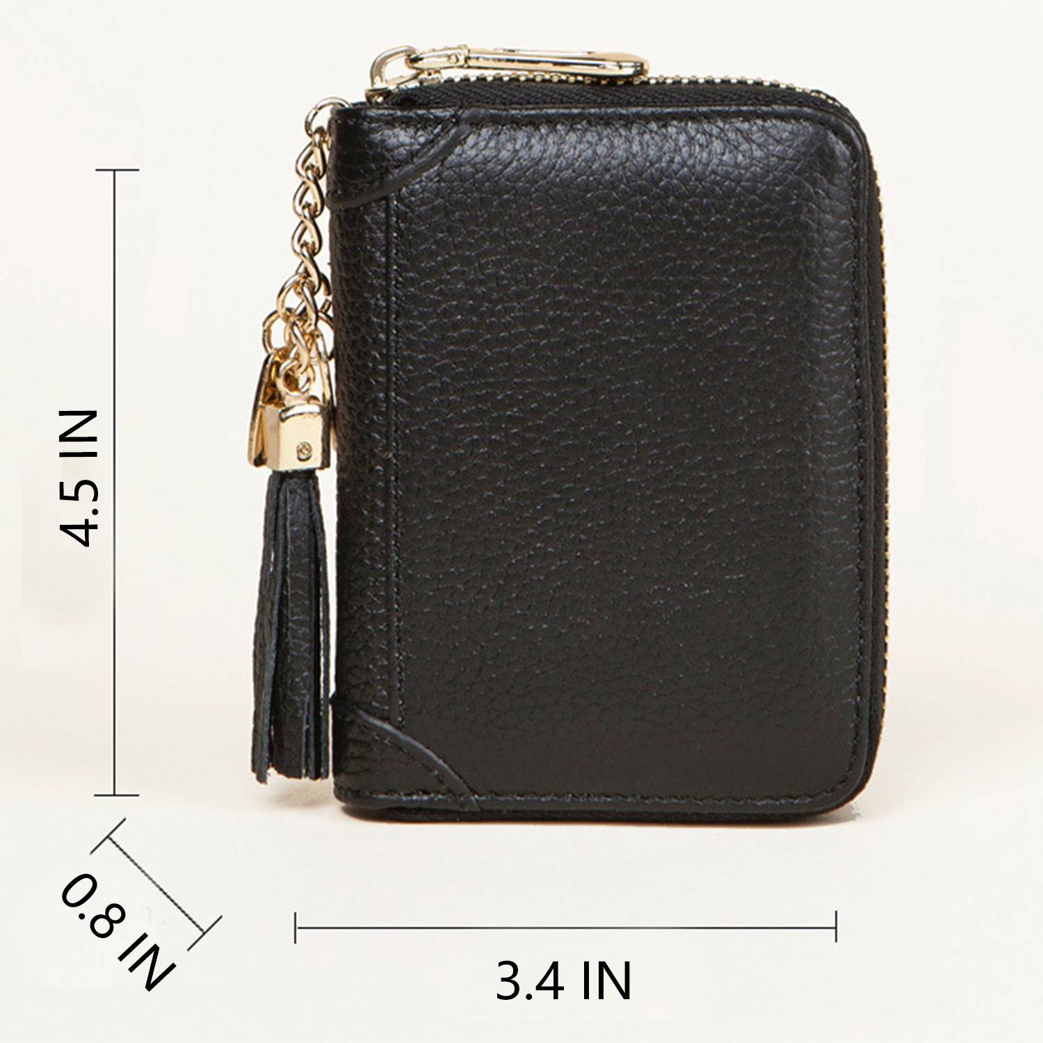 PU Leather Women's Tassels Bank Card Case Bag 4