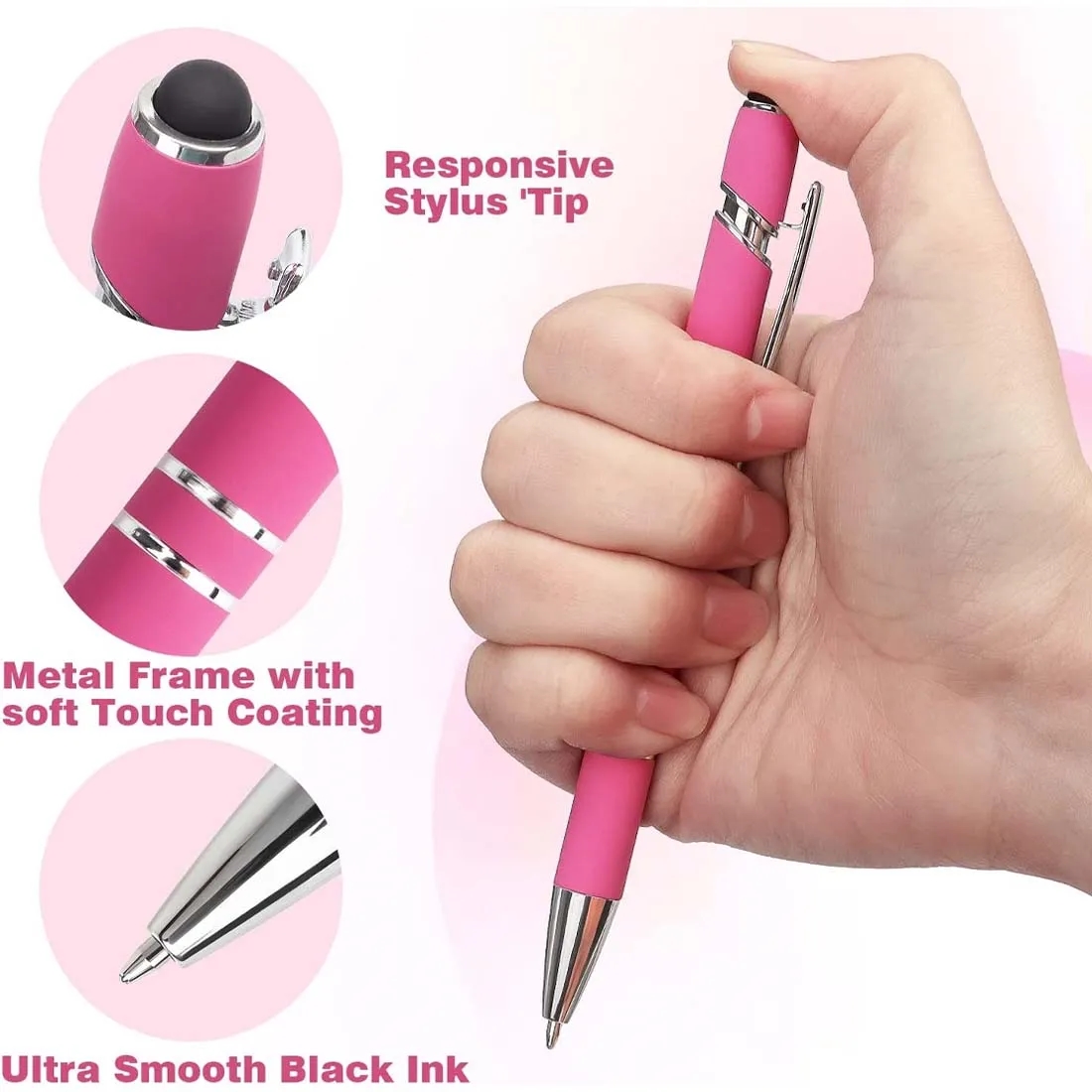 Rubberized Stylus Ballpoint Pen 2