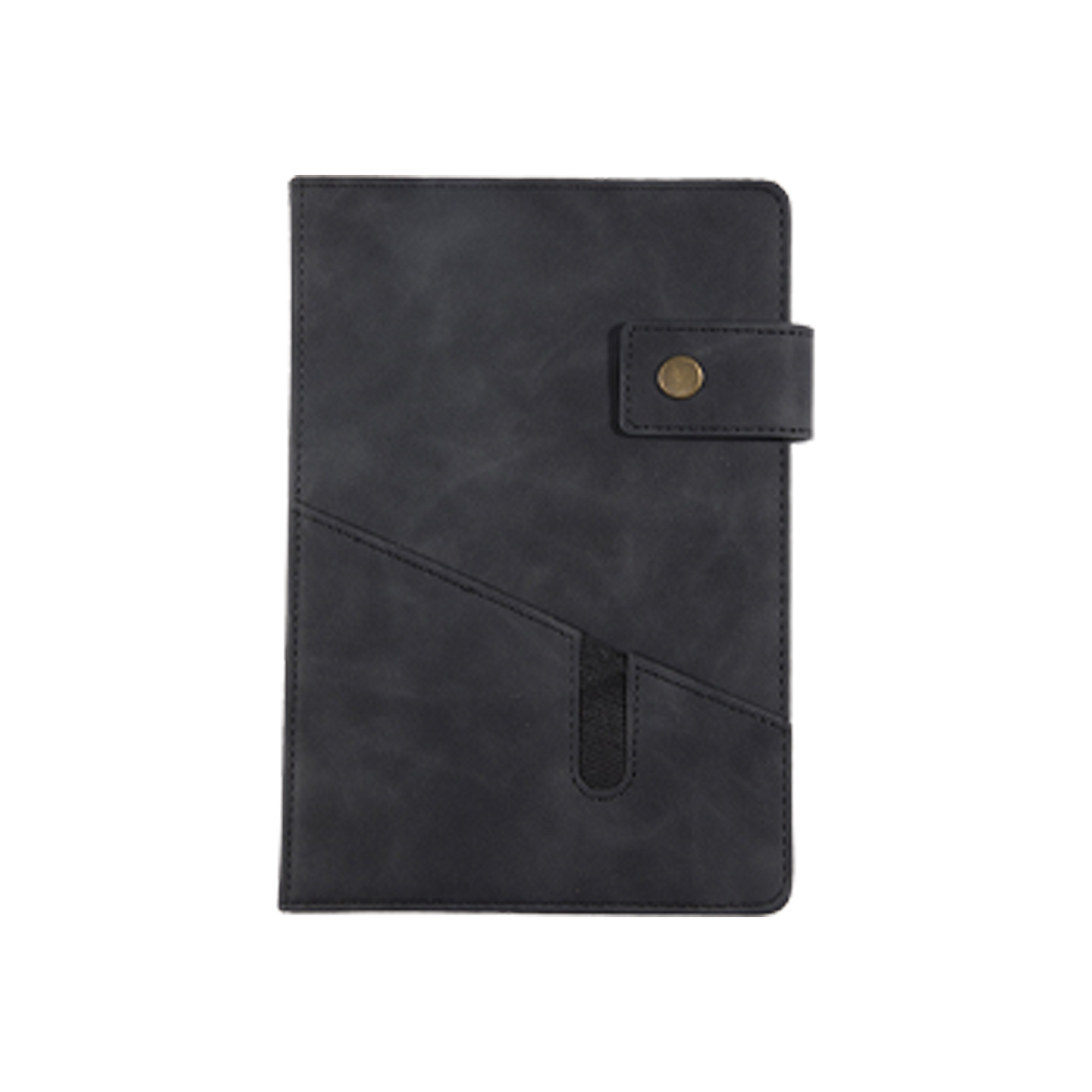 Polyurethane Customizable Leather Notebook Cover With Multi-Functional Pockets 1