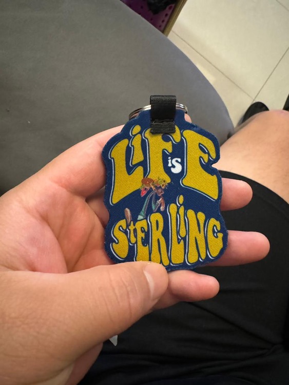 NeoFob Neoprene Custom Die Cut Keyring 3