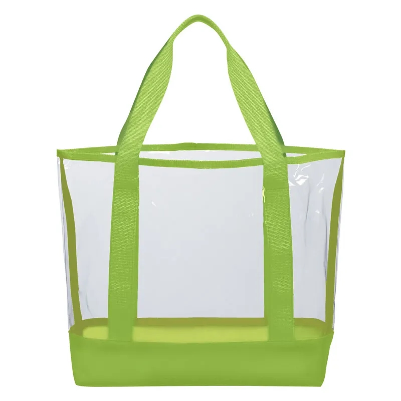Imprinted Clear Casual Tote Bags 1
