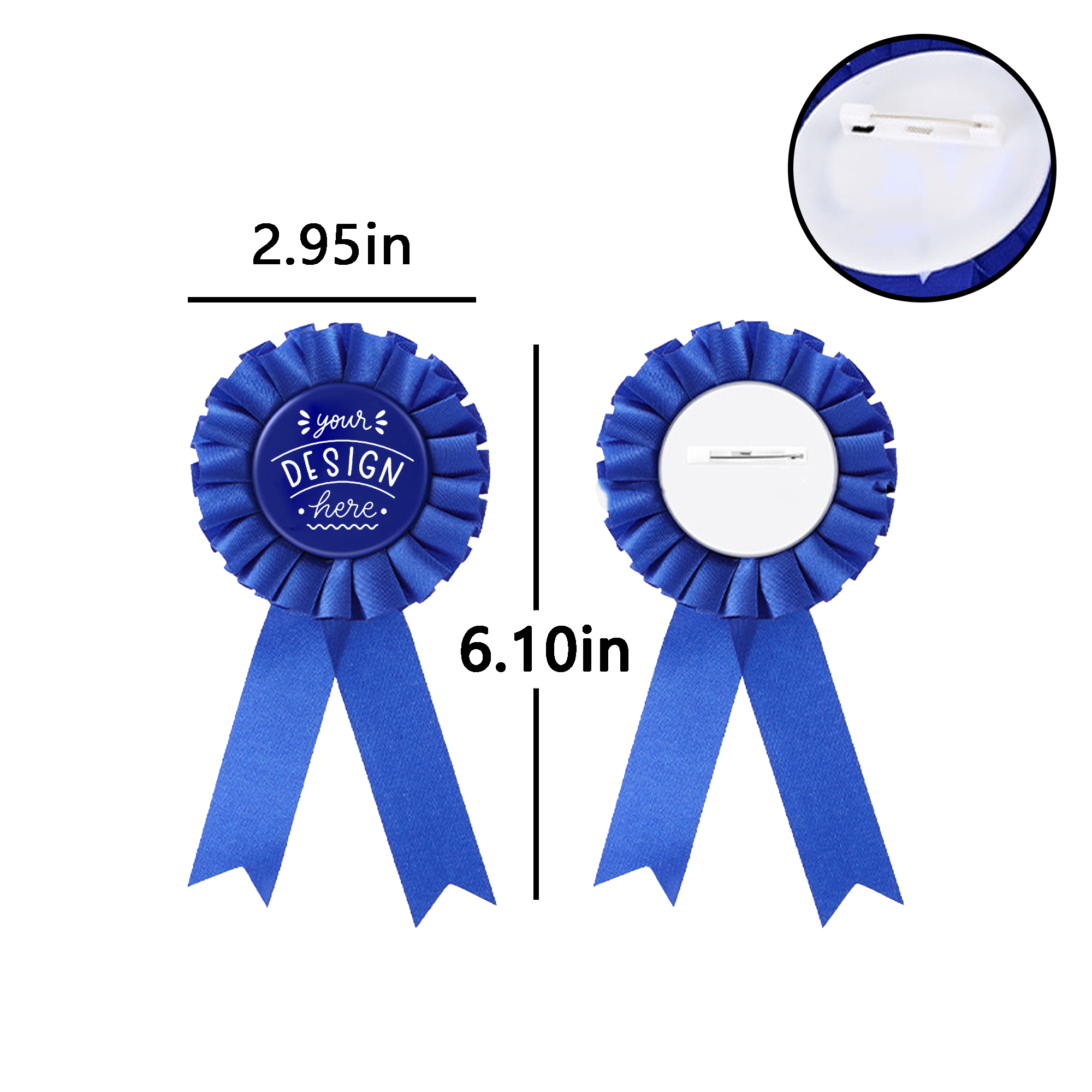 Festive Rosette Ribbon Badges 2
