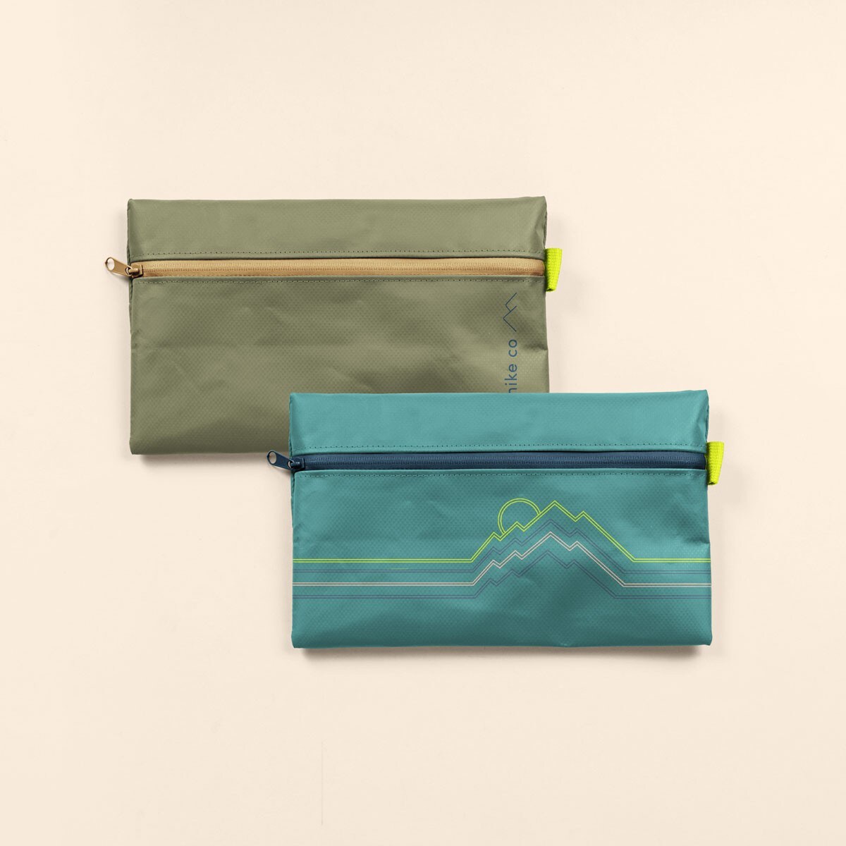 TARPAULIN ZIP FRONT POUCH - 4CP SS ONE LOCATION IMPRINT - LARGE