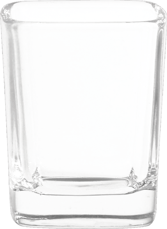 2.25 oz. Square Shot Glass - Deep Etched 14
