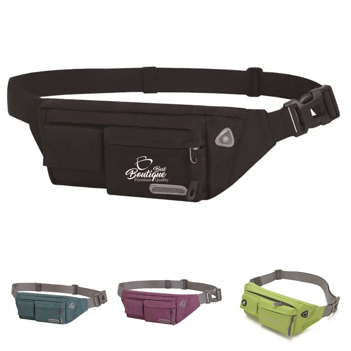 Crossbody Pack Small Runners Belt Bag with Adjustable Strap 2