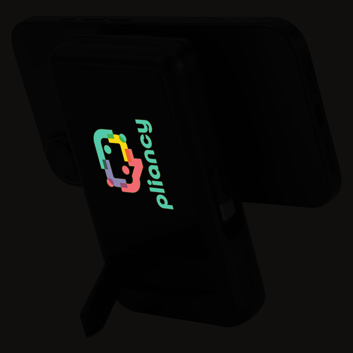 Imperial 10000mAh Light-Up Power Bank with Magnetic Wireless Charger, Watch Charger, Stand & Cable 1