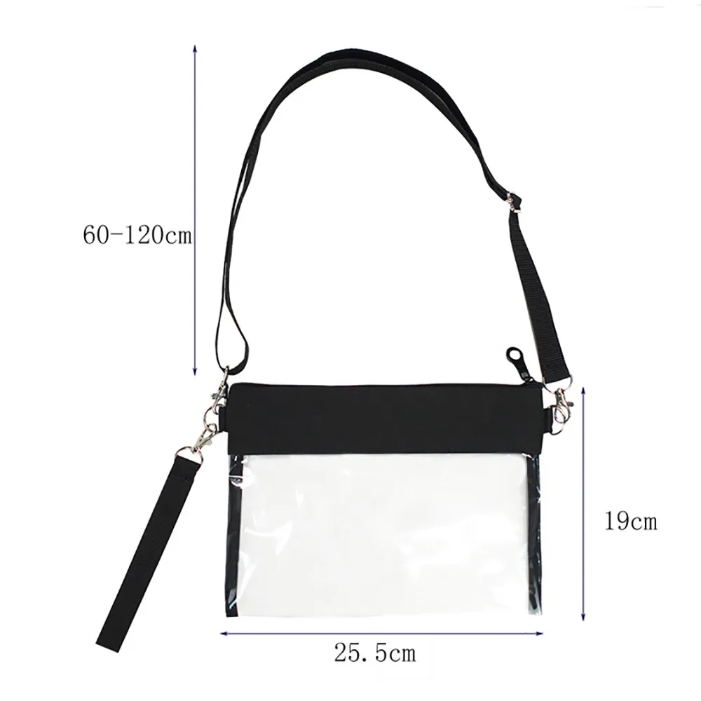 See Through PVC Messenger Handbag  Crossbody Bags 4