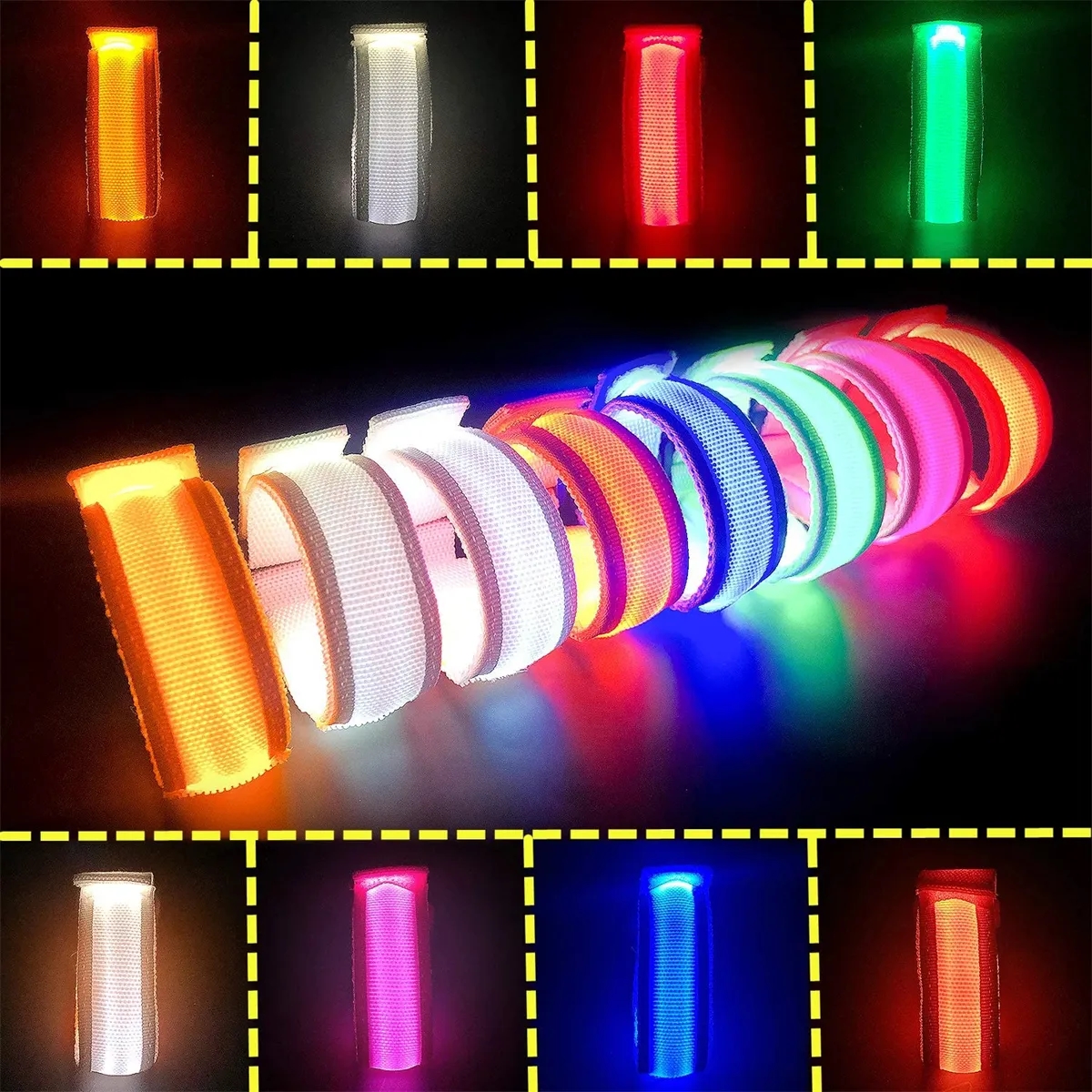 LED Glow Bracelets Light Up Wristbands 1