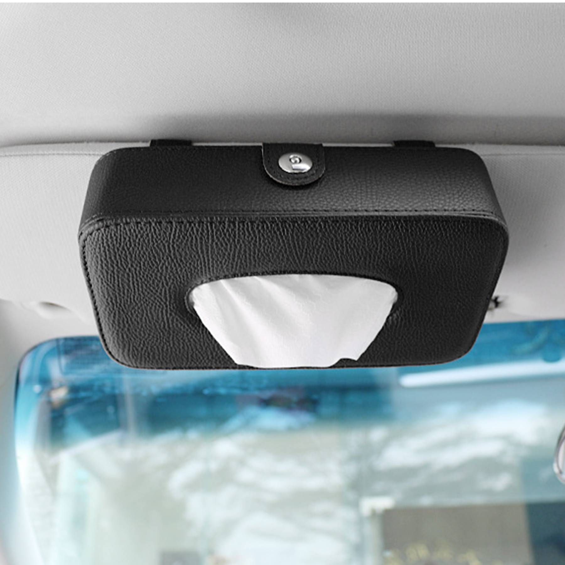 PU Leather Tissue Holder for Car 5