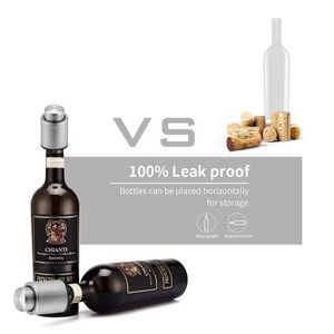 Durable Metal Vacuum Wine Bottle Stopper With Date Mark 2