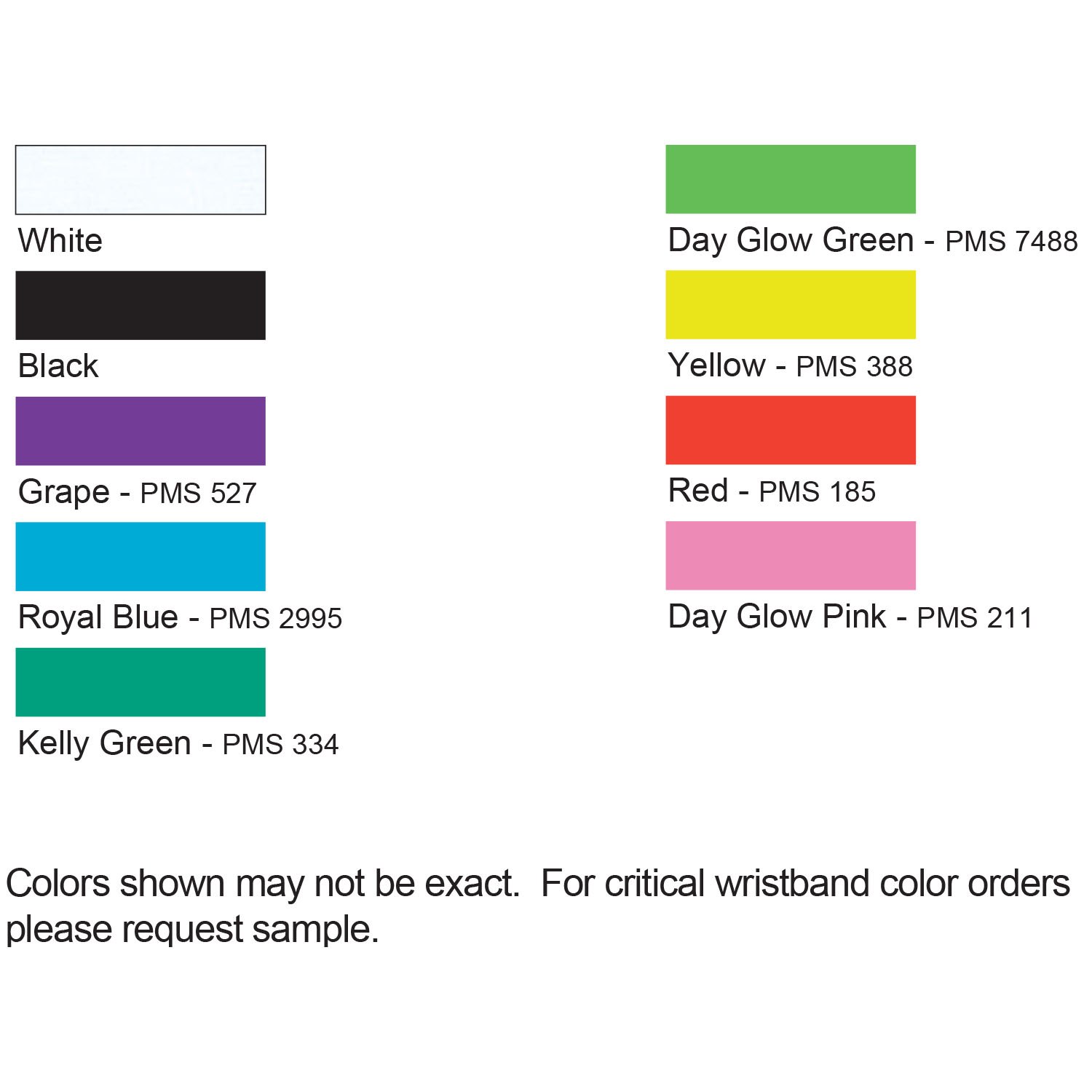 1/2" Super Plastic Wristband 9