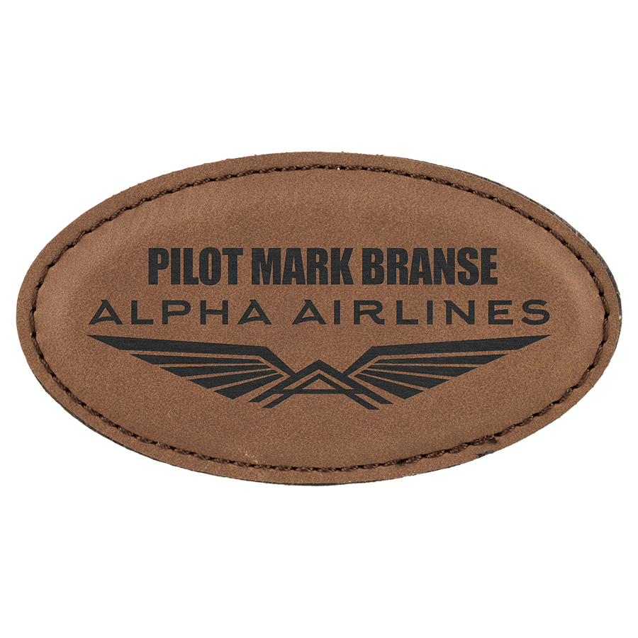 Lane Leatherette Name Tag