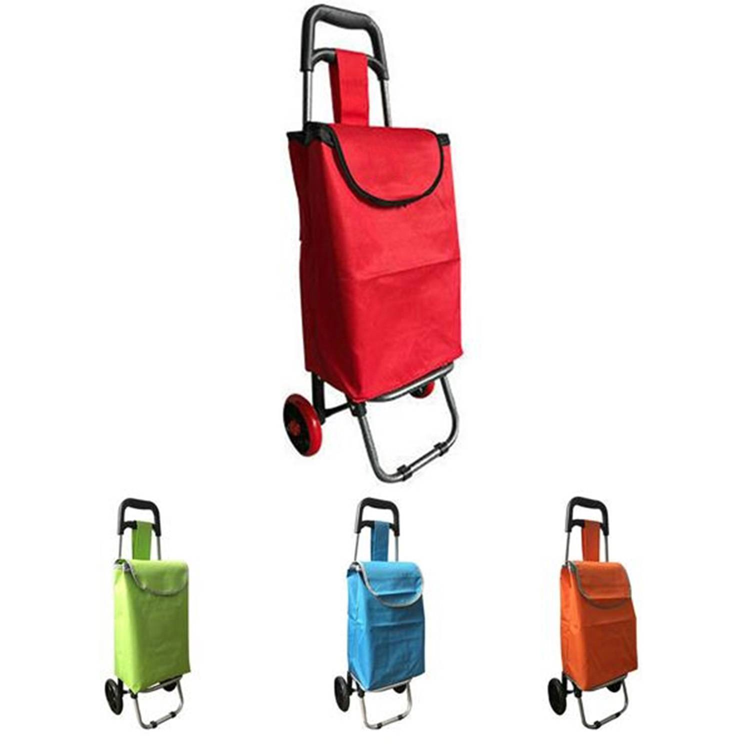 Foldable Shopping Cart For Groceries With Wheels And Bag 6