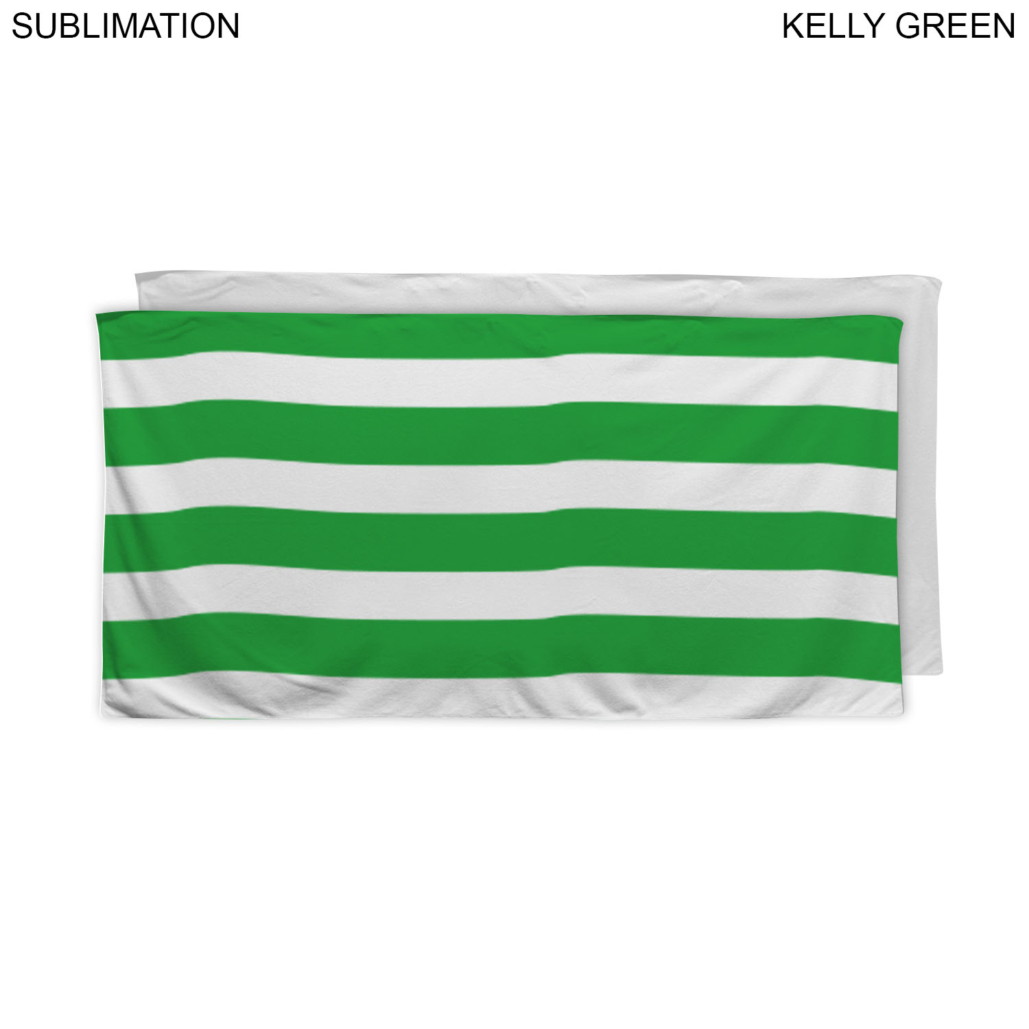 48 Hr Quick Ship - Cabana Stripe Sublimated Plush and Soft Velour Terry Beach Towel, 30x60 19