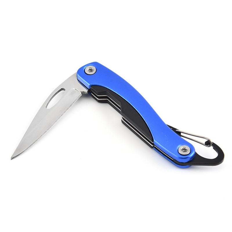 Stainless Steel Folding Pocket Knife with Key Chain 4