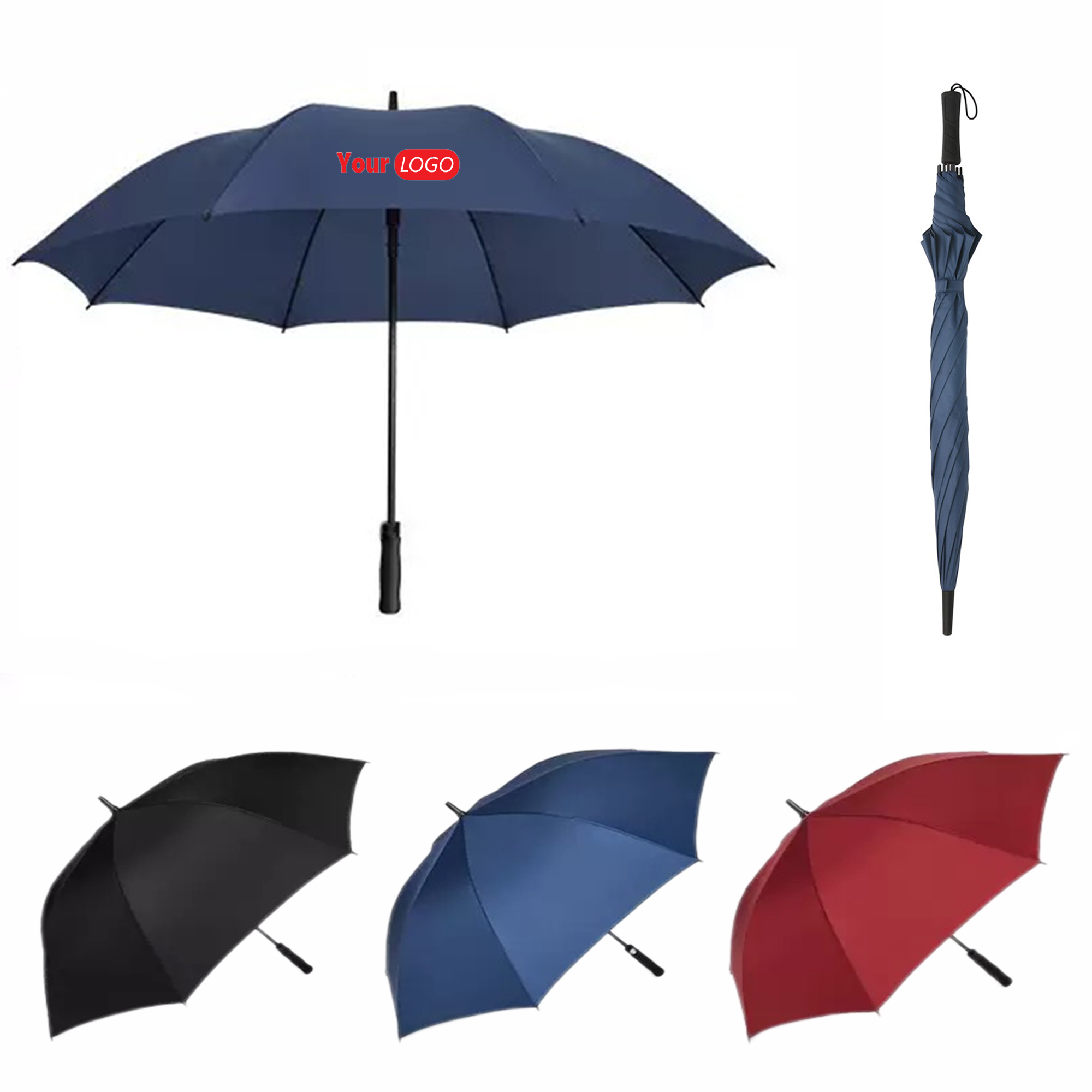Wind Vented Golf Umbrella MOQ 10pcs 2