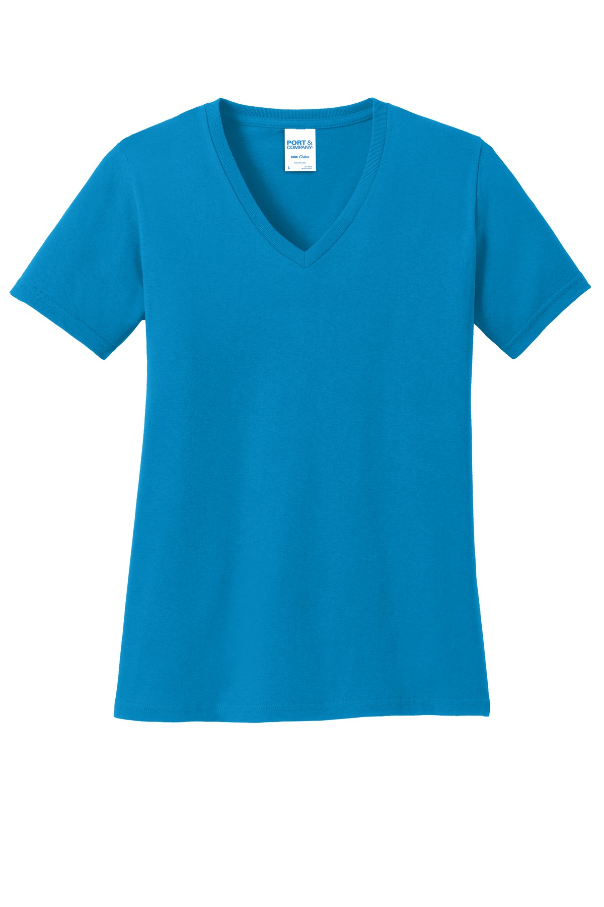 Port & Co Women's Core Cotton V-Neck Tee. LPC54V 46