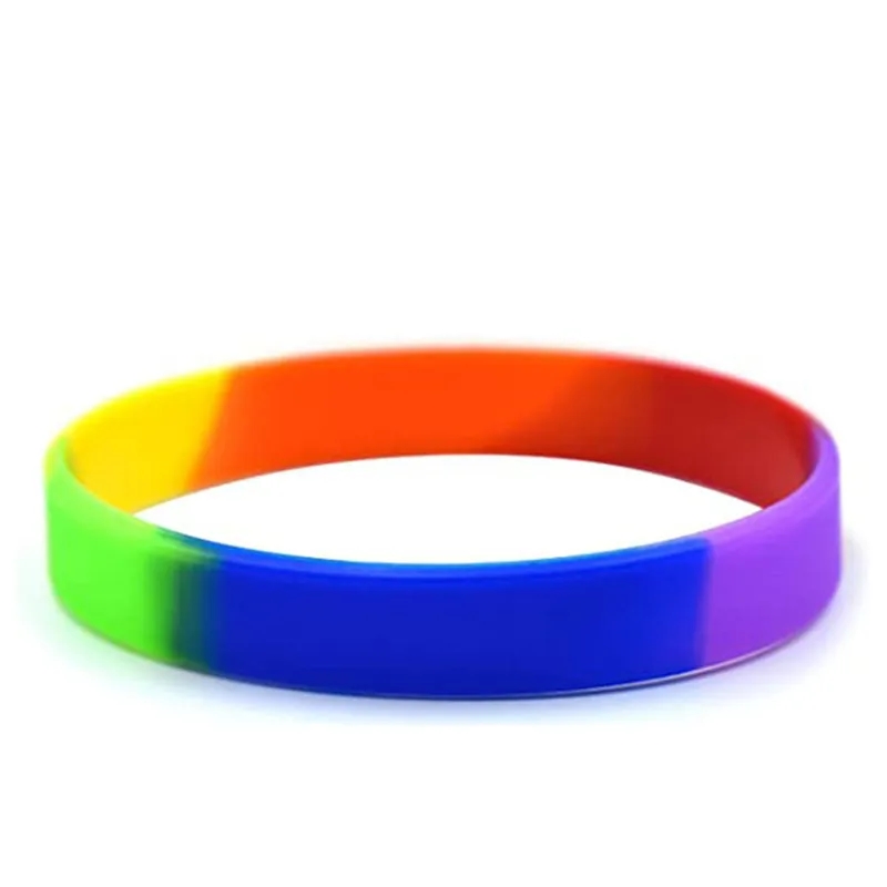 Rainbow Silicone Bracelet 4
