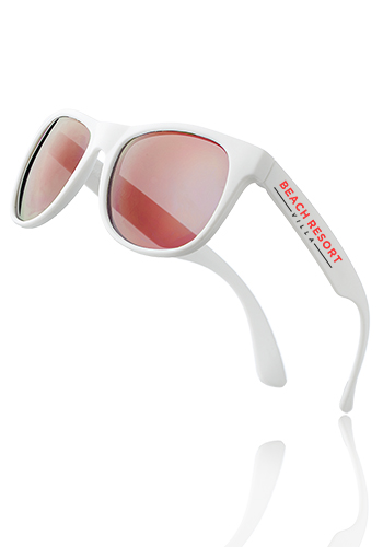 Color Lens Sunglasses w White Frames 6