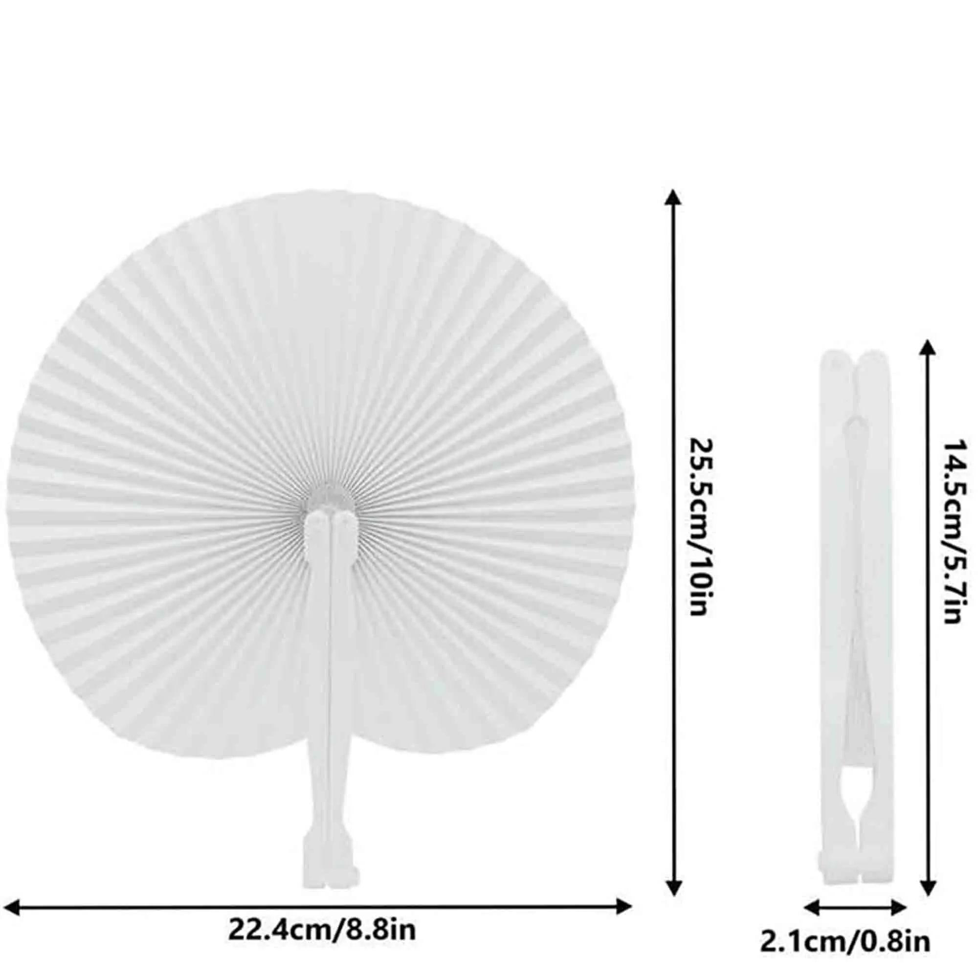 Round Hand Folding Fans Provided For Weddings 2
