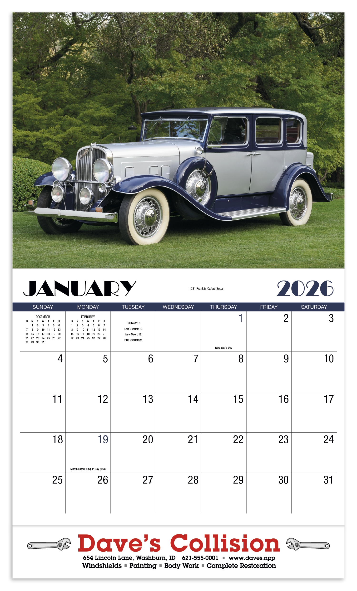 HotLine® Products Classics Appointment Calendar - Stapled 7
