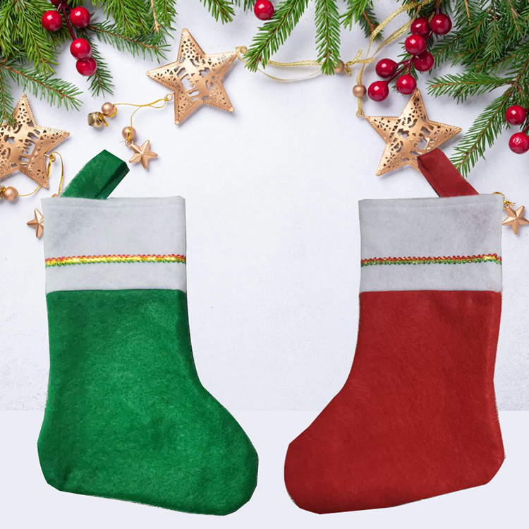 Gold-rim Xmas Socks 1