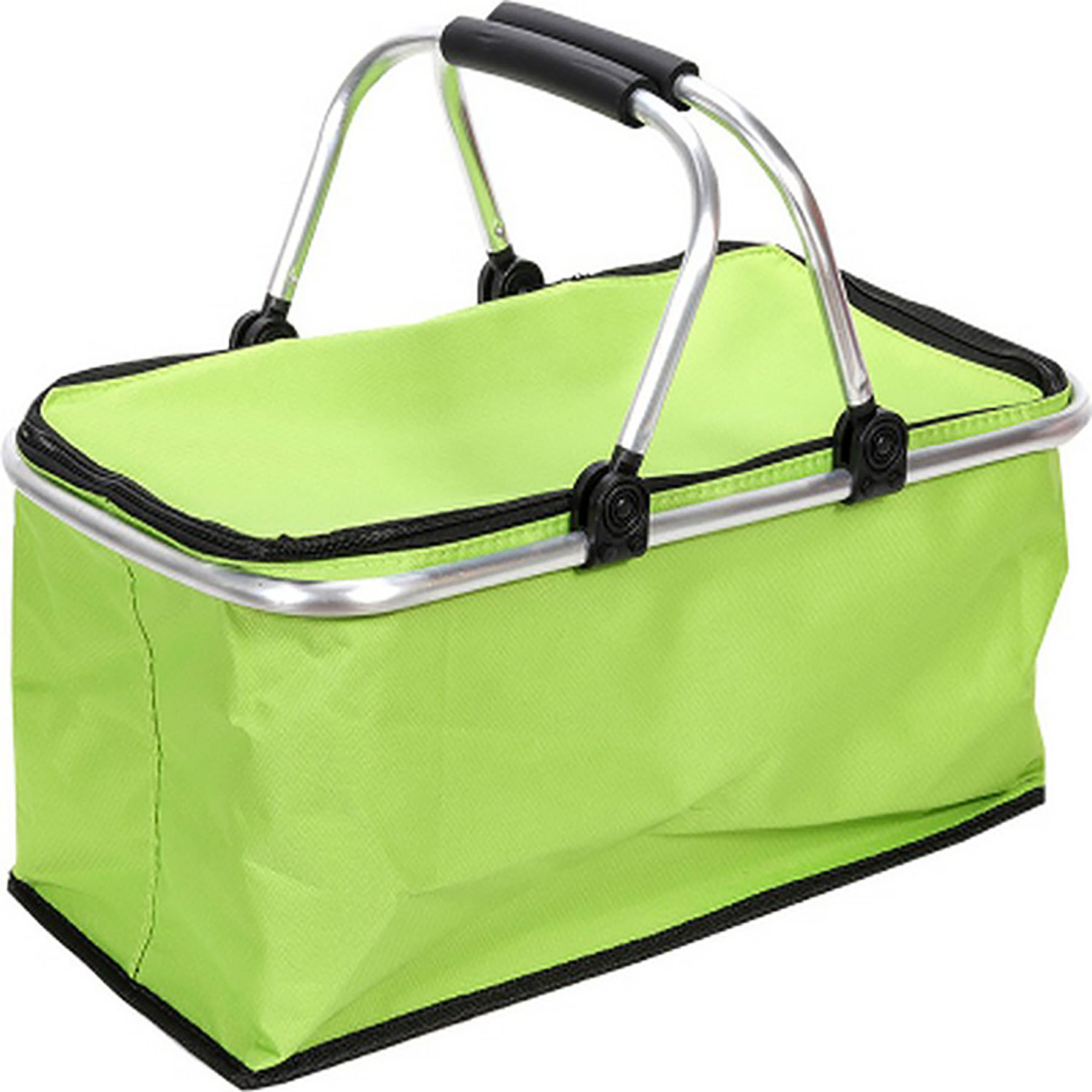 Topline Insulated Foldable Collapsible Picnic Basket w/ Aluminium Carrying Handle 9