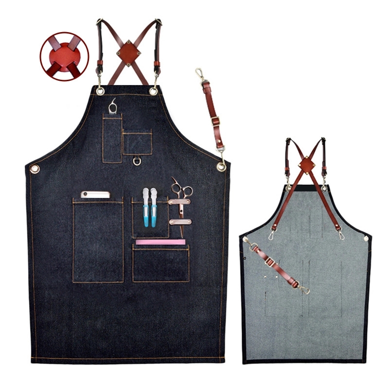 Cross-back Denim Apron 2